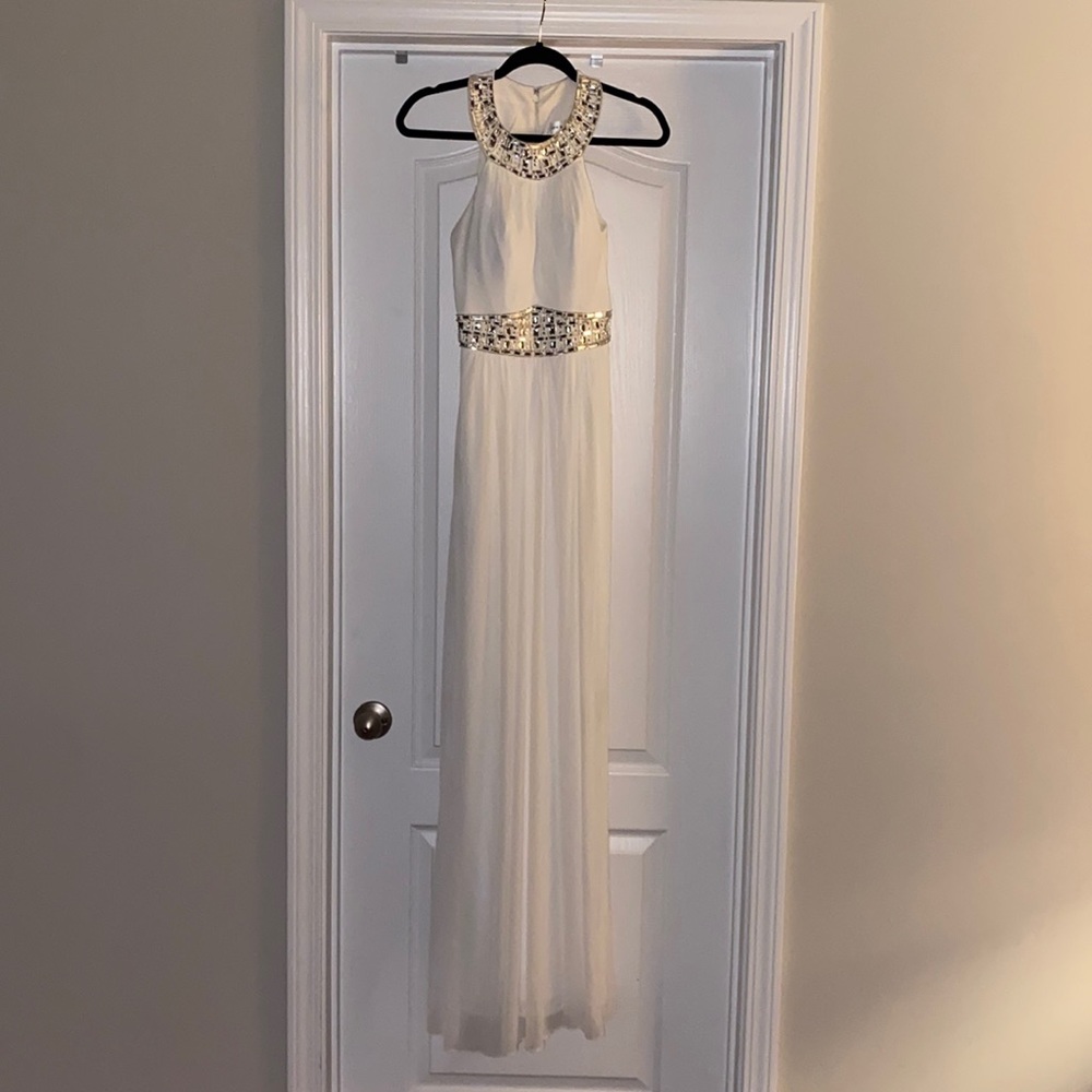 White Evening Gown
